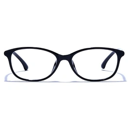 GRAVIATE by Coolwinks E12B6582 Glossy Black Full Frame Rectangle Eyeglasses for Men and Women