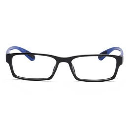 GRAVIATE by Coolwinks E12B6933 Glossy Black Full Frame Rectangle Eyeglasses for Men and Women