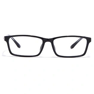 GRAVIATE by Coolwinks E12B6966 Glossy Black Full Frame Rectangle Eyeglasses for Men and Women