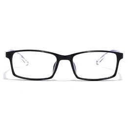 GRAVIATE by Coolwinks E12B6970 Glossy Black Full Frame Rectangle Eyeglasses for Men and Women