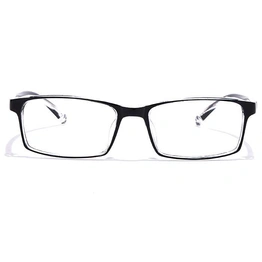 GRAVIATE by Coolwinks E12B6971 Glossy Black Full Frame Rectangle Eyeglasses for Men and Women