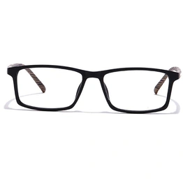 GRAVIATE by Coolwinks E12B7010 Matte Black Full Frame Rectangle Eyeglasses for Men and Women