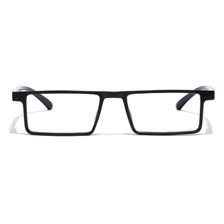 GRAVIATE by Coolwinks E12B7075 Matte Black Full Frame Rectangle Eyeglasses for Men and Women