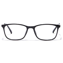 GRAVIATE by Coolwinks E12B7093 Glossy Black Full Frame Rectangle Eyeglasses for Men and Women