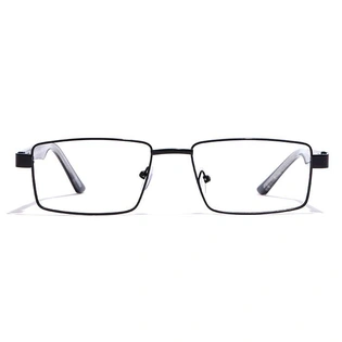 GRAVIATE by Coolwinks E12B7156 Glossy Black Full Frame Rectangle Eyeglasses for Men and Women