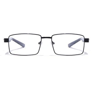 GRAVIATE by Coolwinks E12B7170 Glossy Black Full Frame Rectangle Eyeglasses for Men and Women