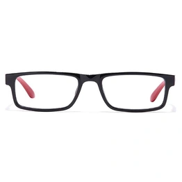 GRAVIATE by Coolwinks E12B7229 Glossy Black Full Frame Rectangle Eyeglasses for Men and Women