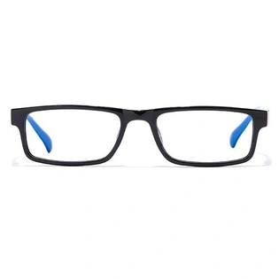 GRAVIATE by Coolwinks E12B7231 Glossy Black Full Frame Rectangle Eyeglasses for Men and Women