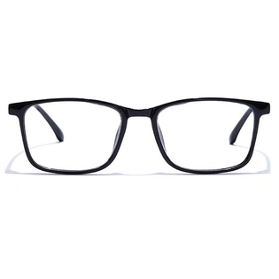 GRAVIATE by Coolwinks E12B7348 Glossy Black Full Frame Rectangle Eyeglasses for Men and Women