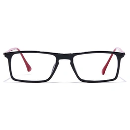 GRAVIATE by Coolwinks E12B7405 Glossy Black Full Frame Rectangle Eyeglasses for Men and Women