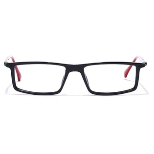 GRAVIATE by Coolwinks E12B7414 Glossy Black Full Frame Rectangle Eyeglasses for Men and Women