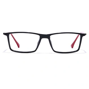 GRAVIATE by Coolwinks E12B7417 Glossy Black Full Frame Rectangle Eyeglasses for Men and Women