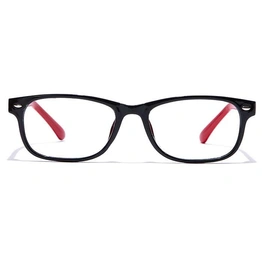 GRAVIATE by Coolwinks E12B7425 Glossy Black Full Frame Rectangle Eyeglasses for Men and Women