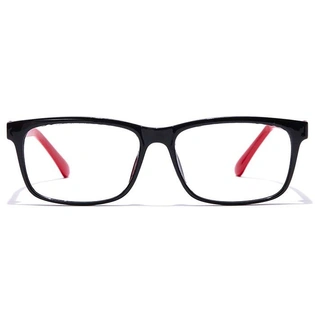 GRAVIATE by Coolwinks E12B7434 Glossy Black Full Frame Rectangle Eyeglasses for Men and Women