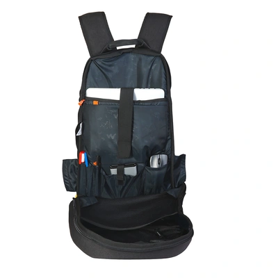 Maven Laptop Backpack With Tamper Proof Compartment _ Black Melange