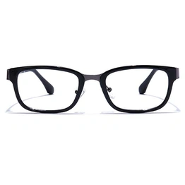 GRAVIATE by Coolwinks E12B7548 Glossy Black Full Frame Rectangle Eyeglasses for Men and Women