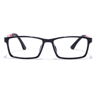 GRAVIATE by Coolwinks E12B7636 Glossy Black Full Frame Rectangle Eyeglasses for Men and Women