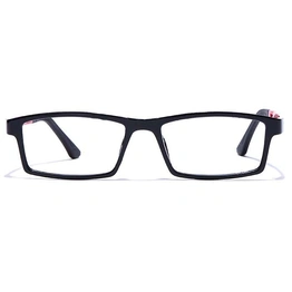 GRAVIATE by Coolwinks E12B7646 Glossy Black Full Frame Rectangle Eyeglasses for Men and Women