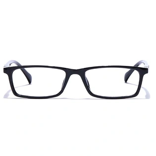 GRAVIATE by Coolwinks E12B7668 Glossy Black Full Frame Rectangle Eyeglasses for Men and Women