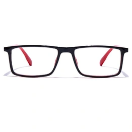 GRAVIATE by Coolwinks E12B7705 Glossy Black Full Frame Rectangle Eyeglasses for Men and Women