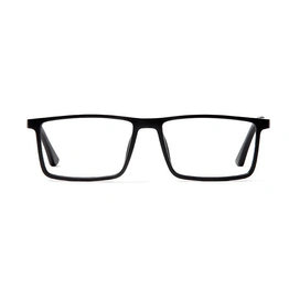 GRAVIATE by Coolwinks E12C5624 Matte Black Full Frame Rectangle Eyeglasses for Men and Women