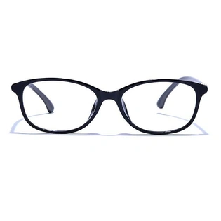 GRAVIATE by Coolwinks E12C6582 Glossy Black Full Frame Rectangle Eyeglasses for Men and Women