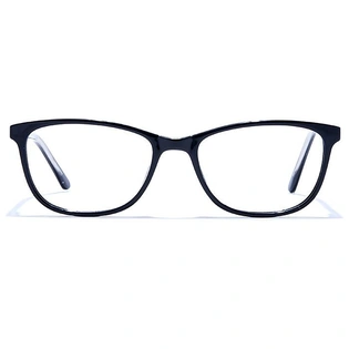 GRAVIATE by Coolwinks E12C6682 Glossy Black Full Frame Rectangle Eyeglasses for Men and Women