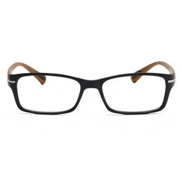 GRAVIATE by Coolwinks E12C6909 Matte Black Full Frame Rectangle Eyeglasses for Men and Women