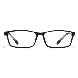 GRAVIATE by Coolwinks E12C6965 Matte Black Full Frame Rectangle Eyeglasses for Men and Women