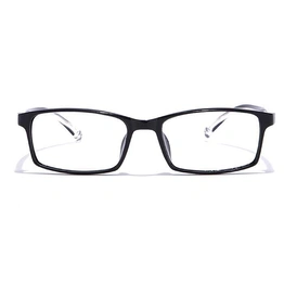 GRAVIATE by Coolwinks E12C6971 Glossy Black Full Frame Rectangle Eyeglasses for Men and Women