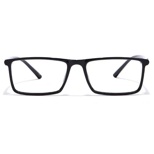 GRAVIATE by Coolwinks E12C7003 Glossy Black Full Frame Rectangle Eyeglasses for Men and Women