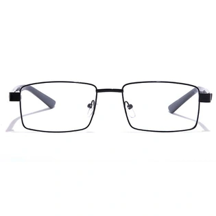 GRAVIATE by Coolwinks E12C7217 Glossy Black Full Frame Rectangle Eyeglasses for Men and Women