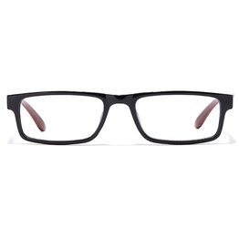 GRAVIATE by Coolwinks E12C7229 Glossy Black Full Frame Rectangle Eyeglasses for Men and Women