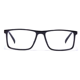 GRAVIATE by Coolwinks E12C7355 Glossy Black Full Frame Rectangle Eyeglasses for Men and Women