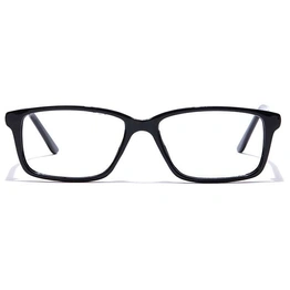 GRAVIATE by Coolwinks E12C7420 Glossy Black Full Frame Rectangle Eyeglasses for Men and Women