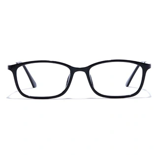 GRAVIATE by Coolwinks E12C7487 Glossy Black Full Frame Rectangle Computer Eyeglasses for Men and Women