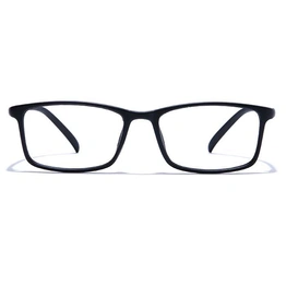 GRAVIATE by Coolwinks E12C7555 Matte Black Full Frame Rectangle Eyeglasses for Men and Women