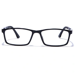 GRAVIATE by Coolwinks E12C7665 Glossy Black Full Frame Rectangle Eyeglasses for Men and Women