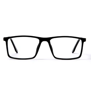 GRAVIATE by Coolwinks E12D5648 Matte Black Full Frame Rectangle Eyeglasses for Men and Women