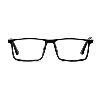 GRAVIATE by Coolwinks E20B5624 Glossy Black Full Frame Rectangle Eyeglasses for Men and Women