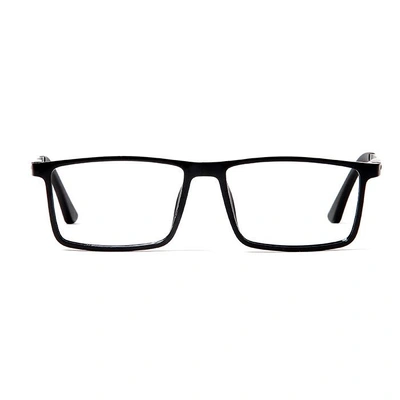 GRAVIATE by Coolwinks E20B5624 Glossy Black Full Frame Rectangle Eyeglasses for Men and Women