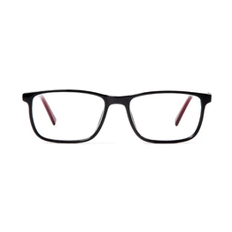 GRAVIATE by Coolwinks E12A5604 Glossy Black Full Frame Retro Square Eyeglasses for Men and Women