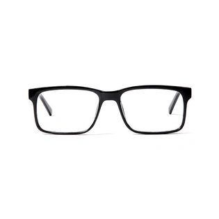 GRAVIATE by Coolwinks E12A5697 Glossy Black Full Frame Retro Square Eyeglasses for Men and Women