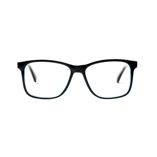 GRAVIATE by Coolwinks E12A5698 Glossy Black Full Frame Retro Square Eyeglasses for Men and Women