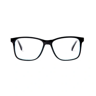 GRAVIATE by Coolwinks E12A5698 Glossy Black Full Frame Retro Square Eyeglasses for Men and Women