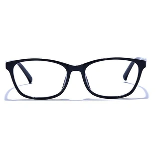 GRAVIATE by Coolwinks E12A6580 Glossy Black Full Frame Retro Square Eyeglasses for Men and Women