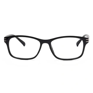 GRAVIATE by Coolwinks E12A6904 Glossy Black Full Frame Retro Square Eyeglasses for Men and Women