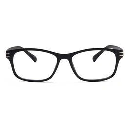 GRAVIATE by Coolwinks E12A6906 Matte Black Full Frame Retro Square Eyeglasses for Men and Women