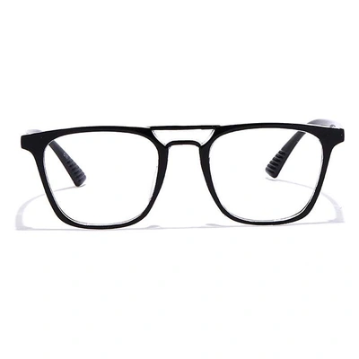 GRAVIATE by Coolwinks E12A6954 Glossy Black Full Frame Retro Square Eyeglasses for Men and Women