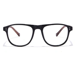 GRAVIATE by Coolwinks E12A6984 Glossy Black Full Frame Retro Square Eyeglasses for Men and Women